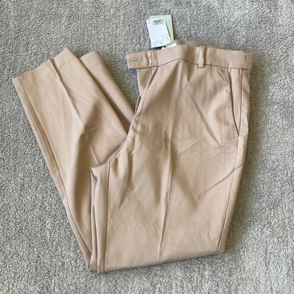 NWT H&M Beige Slacks Ankle Length - Size 14 - Picture 3 of 5